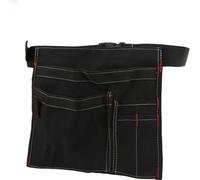Werkzeuggürtelbeutel Taille Hanging Canvas Organizer Speicher für Schraubennagelmutter Bohrer Bit Reparatur Kitblack