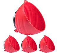 Werkzeyt B28909 Bol à outils Ø 150 mm - Aimant intégré - Plastique incassable - Pour un rangement sûr des vis et écrous, bol magnétique, rangement de petites pièces (Lot de 4)