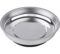 Werkzeyt B28912 Plateau à outils Ø 108 mm Aimant extra fort en acier inoxydable robuste pour le stockage sûr des vis et écrous/plateau magnétique/rangement de petites pièces