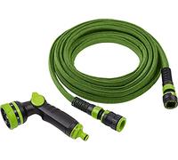 Werkzeyt Tuyau d'arrosage Flexible - 7,5-15 m - avec douchette Multifonction - Résistant - Pas de Torsion ni de nœuds - Tuyau d'arrosage Extensible - 9927610