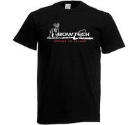 WERLONG95 Bowtech Archery Bows Logo Symbol Men's T-Shirt Black T-Shirts à Manches Courtes(Large)