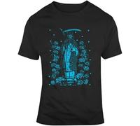 WERLONG95 Day of The Dead Saint of Death Grim Reaper Mexican Culture T Shirt Manches Courtes(X-Large)