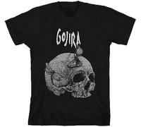 WERLONG95 Gojira 'Moth Skull' Slim Fit T Shirt - T-Shirts à Manches Courtes(Large)