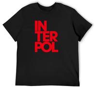 WERLONG95 Men's T-Shirt Feel Soft Interpol Stacked El Pintor Antics Turn Bright Lights Band Twin Needle Sleeves and Hem Manches Courtes(3X-Large)