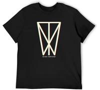 WERLONG95 Men's T-Shirts Glitch Icon Within Temptation Black Manches Courtes(Large)