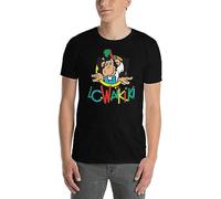 WERLONG95 Monkey T Shirt LC Waikiki Monkey Merchandise Short-Sleeve Unisex T-Shirt Black T-Shirts à Manches Courtes(Medium)