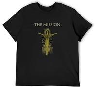 WERLONG95 New The Mission Gods Own Medicine Gothic T Shirt Black Manches Courtes(XX-Large)