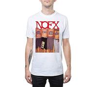 WERLONG95 NOFX Men's White Trash T Shirt White T-Shirts à Manches Courtes(XX-Large)