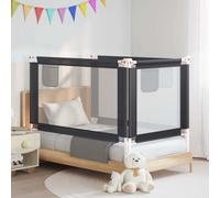 WERNBUPS Barrière de lit pour enfant Gris foncé 140 x 25 cm | Polyester lavable, tube en métal, hauteur réglable, pour matelas de 3 à 25 cm
