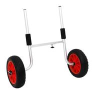 WERNBUPS Chariot SUP pour planche de surf, chariot SUP pliable en aluminium avec 2 roues gonflables et rembourrage en mousse, transport sûr pour planches jusqu'à 45 kg