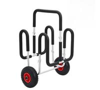 WERNBUPS Chariot SUP pour planche de surf, chariot SUP pliable en aluminium avec 2 roues gonflables et rembourrage en mousse, transport sûr pour planches jusqu'à 45 kg