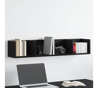 WERNBUPS Étagère murale en bois - 100 x 18 x 18 cm - Noir - Aspect chêne | Montage mural, peu encombrant, polyvalent pour les livres ou la décoration, facile d'entretien
