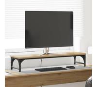 WERNBUPS Support de bureau minimaliste en bois - 85 x 23 x 15,5 cm - En chêne artisanal - Surface mate pour un travail sans éblouissement - Pied fin