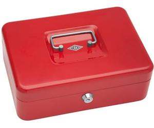 Werner Dorsh Caissette à monnaie 25 x 18 x 9 cm 5 compartiments Rouge
