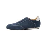 Werner Kern Baskets de danse Positano pour homme - Cuir/daim bleu/blanc - Semelle compensée de 1,5 cm - Fabriquées en Italie, Bleu/blanc, 47 1/3 EU