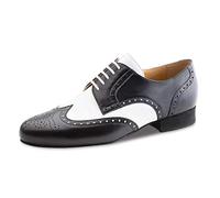 Werner Kern Chaussures de Danse pour Hommes 28023 - Cuir Noir/Blanc - Largeur Normale - Talon Standard de 2 cm - Taille: UK 10