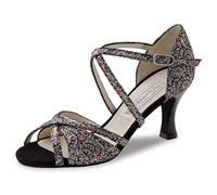 Werner Kern Damen Tanzschuhe July 6.5 - Farbe: Silber/Multi - Größe: UK 4