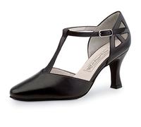 Werner Kern - Femmes Chaussures de Danse Andrea - Cuir Noir - 6,5 cm [UK 5,5]