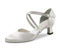 Werner Kern Femmes Chaussures de Danse/Chaussures de Marriage Patty - Satin Blanc - 5,5 cm [UK 6,5]