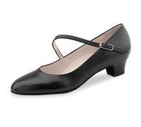 Werner Kern Femmes Chaussures de Danse Cindy - Cuir Noir - 3.4 cm [UK 4]