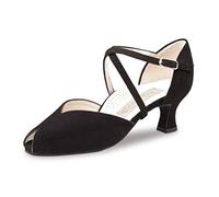 Werner Kern Femmes Chaussures de Danse Fatima - Suéde Noir - 5 cm [UK 5]