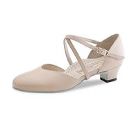 Werner Kern Femmes Chaussures de Danse Felice 3,4 - Cuir Beige - 3,4 cm Cuban [UK 4.5]