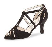 Werner Kern Femmes Chaussures de Danse Francis - Suéde Noir - 5,5 cm