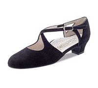 Werner Kern Femmes Chaussures de Danse Gala 3,5 - Suéde Noir - 3,5 cm Bloque [UK 3,5]