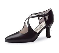 Werner Kern Femmes Chaussures de Danse INES - Cuir Noir - 6,5 cm [UK 5,5]