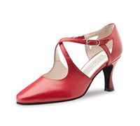 Werner Kern Femmes Chaussures de Danse INES - Cuir Rouge - 6,5 cm [UK 5]