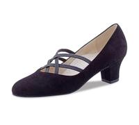 Werner Kern Femmes Chaussures de Danse Ruby 4,5 - Suéde Noir - 4,5 cm Cuban [UK 5.5]