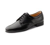 Werner Kern Hommes Chaussures de Danse 28059 - Cuir Noir - Extra Large - 2 cm Micro-Heel [UK 8,5]