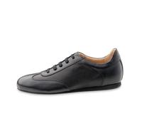 Werner Kern Positano Baskets de danse en cuir noir pour homme Talon compensé de 1,5 cm Semelle en daim Fabriqué en Italie