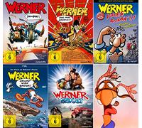 Werner Lot de 5 DVD des films inspirés de la BD humoristique Werner en allemand