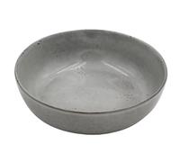 Assiette creuse en céramique gris nacré 20 cm