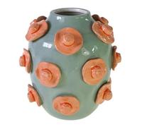 Werner Voss GmbH Vase avec chapeaux Dolomite bleu peint à la main 23 cm Décoration d'intérieur moderne avec style
