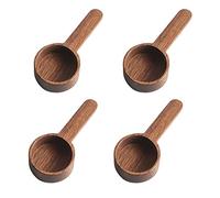 Wernfale Ensemble de 4 Cuillères à Mesurer en Bois pour des Ustensiles de Mesure Ménagers