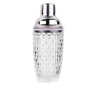 Wernfale Ensemble Shaker à Cocktail en Verre de 13 Oz - Shaker en Verre pour Cocktails, Shakers à et Shakers à Cocktail Argentés, Installation Facile