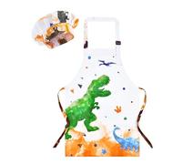 WERNNSAI Ensemble de Tabliers et de Toques pour Enfants Ensemble de Tabliers d'art pour Garçons Ensemble de Tabliers d'art pour Enfants Peinture d'art Blouse de Cuisine Peinture Blouse de Dinosaure