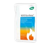 WERO BurnAway® Pansement anti-brûlure - Compresses stériles en hydrogel pour les premiers soins des brûlures, des brûlures et des coups de soleil - Pansement rafraîchissant pour brûlures (20 x 45 cm)