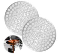 Werownsgso Lot de 3 filtres à expresso réutilisables en métal pour nettoyage et extraction uniforme - Accessoire de barista - 53 mm x 0,7 mm