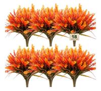WertFix Lot de 18 fleurs de lavande artificielles - Plantes de balcon d'été résistantes aux intempéries et faciles d'entretien - Fleurs artificielles réalistes pour jardin, terrasse et décoration de