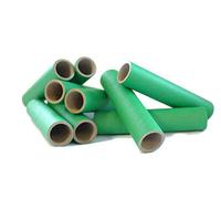 Werth-Metall Lot de 10 manchons en carton vert parallèle très solides - 27 x 34,4 x 160 mm