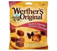 WERTHER S ORIGINAL - Caramel Tendre Chocolat Sachet 180G - Lot De 4 - Vendu Par Lot