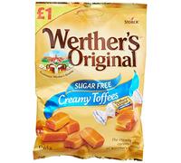 Werther's Original Caramel crémeux, sans sucre, idéal pour Pâques, 65 g (lot de 1)