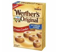 Werthers Original - Sans Sucres Classique 42G - Lot De 12 - Prix Du Lot -
