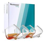 Wertmann-living Set de 4 verres à Cognac/Whisky - une forme particulière pour un effet parfait