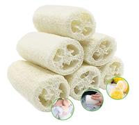 WERTYT Lot de 6 éponges luffa de 10 cm pour enlever la peau morte de la peau morte pour le soin du corps, la décoration, la cuisine et le savon loofah