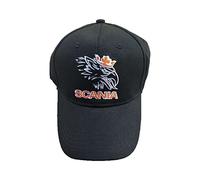 WERUN Casquette Visiere SC.an.IA, Casquettes de Baseball Stylée avec Visière, Casquette Classic Adjustable Sport pour Homme et Femme-Black||1 Piece