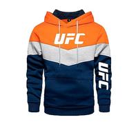 WERUN Pull Homme U.F.C, Sweat à Capuche à Manches Longues avec Serrage, Vêtements Chaud Confortable pour Cosplay-Orange||M